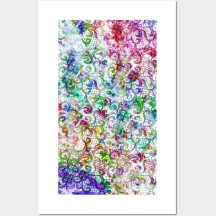 Tie Dye Lace Posters and Art